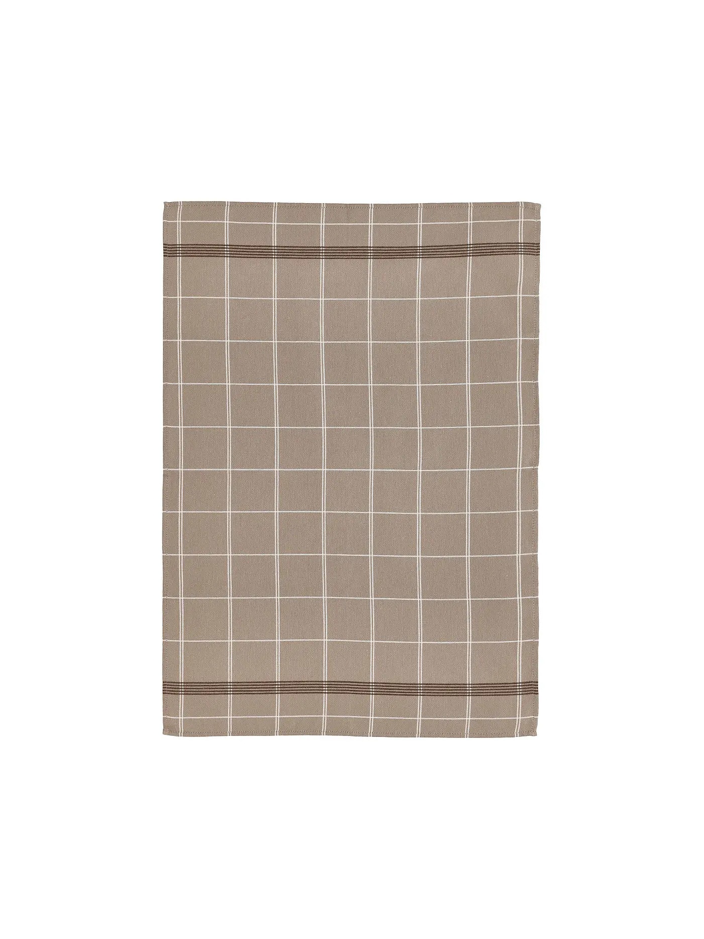 SOEDAHL | Geschirrtuch 50x70cm MINIMAL Stone Grey | hellbraun
